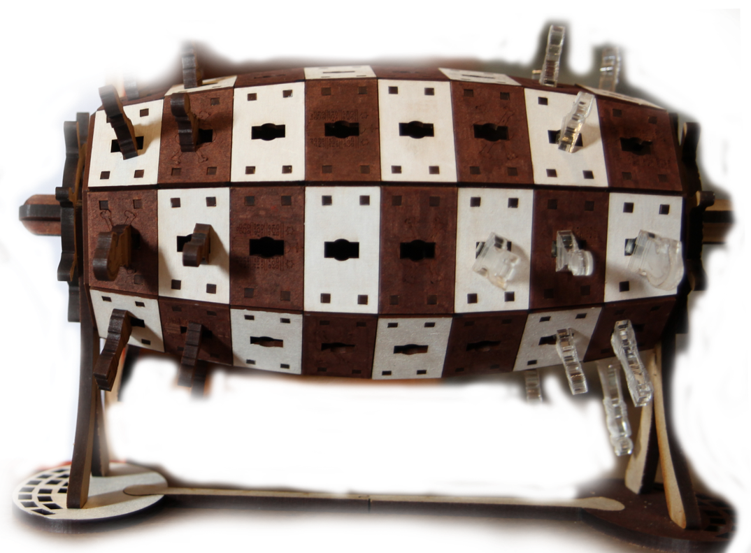 Assembled and painted Chess360 board